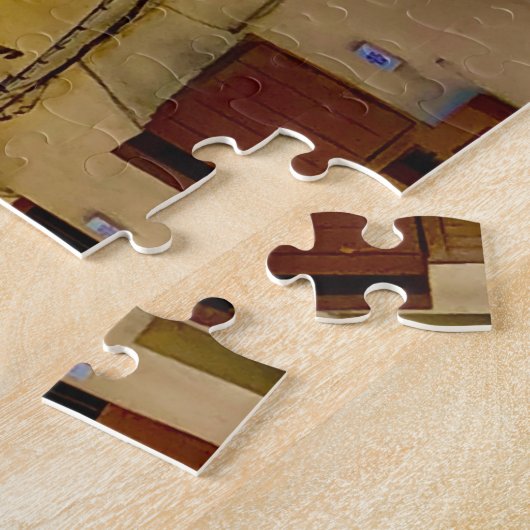 Laundry on the Balcony in Sicily ジグソーパズル (側面)