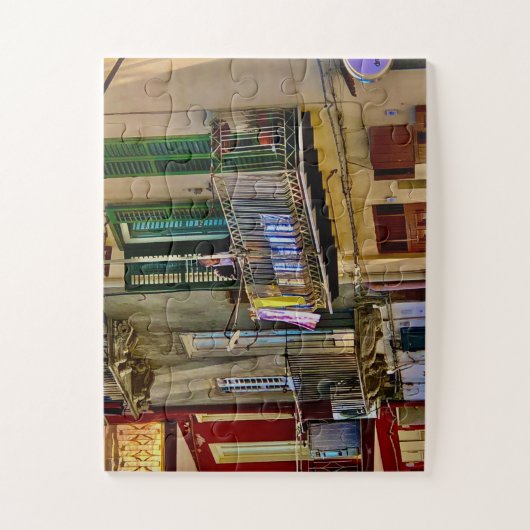 Laundry on the Balcony in Sicily ジグソーパズル (縦)