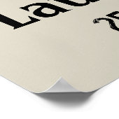 Laundry Room Personalized Laundromat Art Poster ポスター (角)