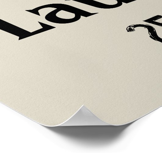 Laundry Room Personalized Laundromat Art Poster ポスター (角)