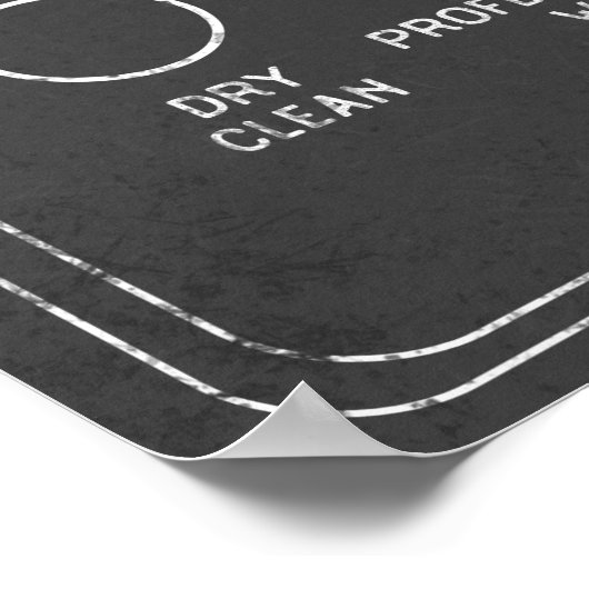 Laundry Sign  Poster ポスター (角)