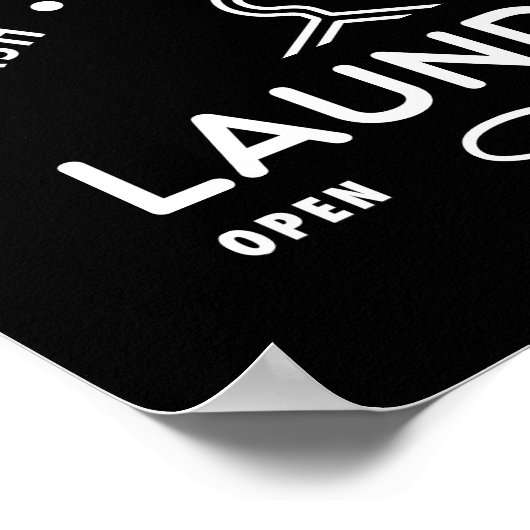 Laundry Wall Art Poster Landscape ポスター (角)