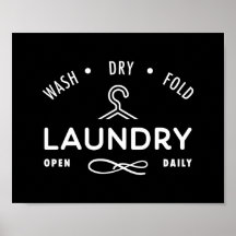 Laundry Wall Art Poster Landscape
