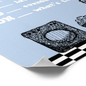 Laundry Wash Dry Fold Household Chore Poster ポスター (角)