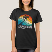 Launiupoko Beach Park Hawaii Beach Palm Tree Souve Tシャツ (正面)
