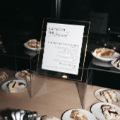 LAURA | Customizable Wedding Dessert Table Sign |  台座サイン