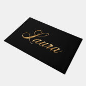Laura gold Design Lettering Türmatte ドアマット (アングル)