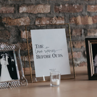 LAURA | Memorial Table Sign for Weddings & Events 台座サイン
