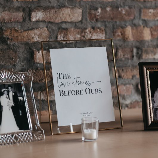 LAURA | Memorial Table Sign for Weddings & Events 台座サイン