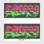 Laura Vorname Name Graffiti Aufkleber Sticker シール (シート)
