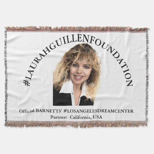 #LAURAHGUILLENFOUNDATIONと#LOSANGELESDREAMCENTER スローブランケット (正面)