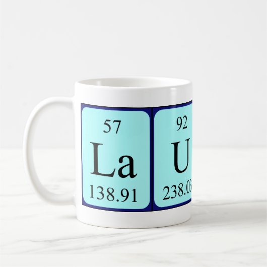 Laurana期別テーブル名mug コーヒーマグカップ (左)