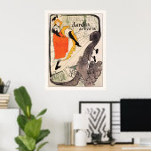 Laurec：ジェーンアヴリル、ジャルダン・ド・パリ ポスター (ホームオフィス)