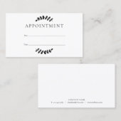 Laurelの離れ顧客アポイントメントカード 名刺 (正面/裏面)