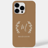 Laurelスクリプ素朴トのモノグラム名 Case-Mate iPhoneケース (裏面)