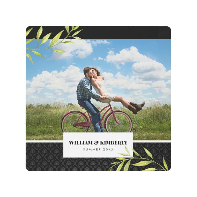 LaurelパーソナライズされたとDamaskの写真 メタルプリント (正面)