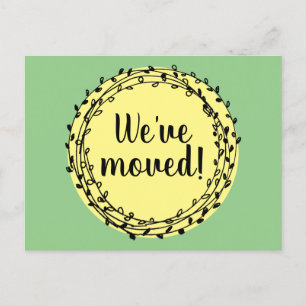 Laurelフローラリースの住所移動の変更 ポストカード