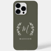 Laurel素朴スクリプトモノグラム名Case-Mate iPhon Case-Mate iPhoneケース (裏面)