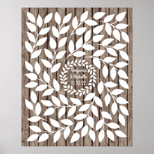 Laurel - 100 Signature Guest Book Alternative ポスター (正面)