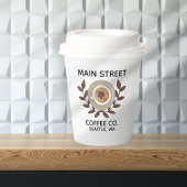 Laurel and Coffee Cup Small Business 紙コップ
