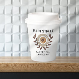 Laurel and Coffee Cup Small Business 紙コップ
