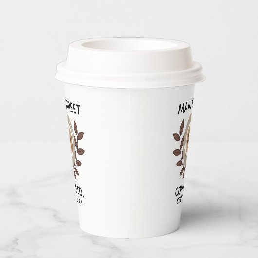 Laurel and Coffee Cup Small Business 紙コップ (右)
