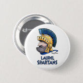 Laurel High School Spartan Button 缶バッジ (正面&裏面)