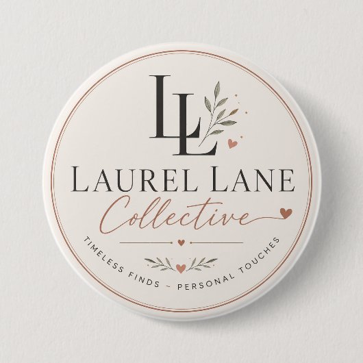 Laurel Lane Designs 缶バッジ (正面)