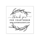 Laurel Leafのご注文ありがとうございます ラバースタンプ (インプリント)