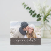 Laurel Leafエレガント写真救Our Date 案内ポストカード (スタンド正面)