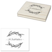 Laurel Leaf独自の名前を作成 ラバースタンプ (押印)