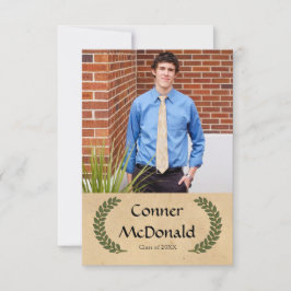 Laurel Leaf - 3x5卒業発表 招待状