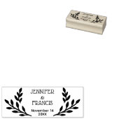 Laurel Weddingモダン Save the Date ラバースタンプ (押印)