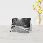 Laurelhurst公園の冬の散歩カード カード (黄色い花)