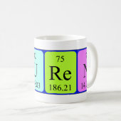Laurenの周期表の名前のマグ コーヒーマグカップ (正面右)