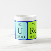 Laurenの周期表の名前のマグ コーヒーマグカップ (中央)