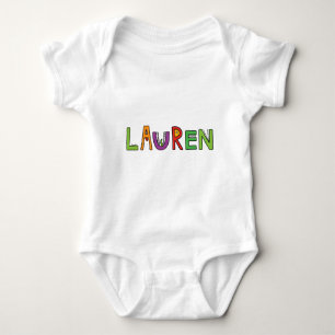 "Lauren"モンスターの手紙 ベビーボディスーツ