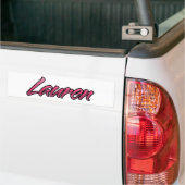 Lauren faded pink Aufkleber Sticker バンパーステッカー (トラック上)