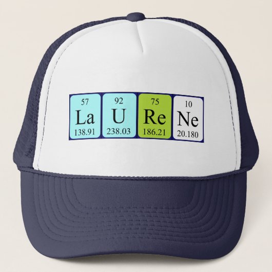 Laurene周期表名hat キャップ (正面)