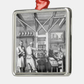 Laurens Janszoon Kosterの製本所 メタルオーナメント (左)