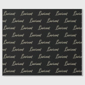 Laurent Vorname Name edles Geschenkpapier Papier ラッピングペーパー (フラット)