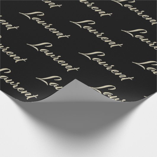 Laurent Vorname Name edles Geschenkpapier Papier ラッピングペーパー (角)