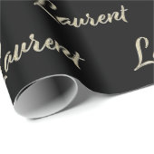 Laurent Vorname Name edles Geschenkpapier Papier ラッピングペーパー (ロールコーナー)