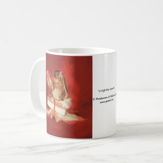 Laurieのためのギフト コーヒーマグカップ (正面左)