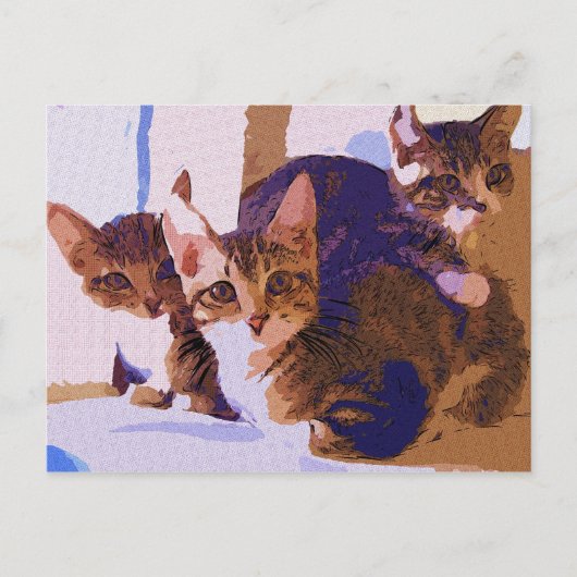 Laurie、ラリー及びLouie 案内ポストカード (正面)