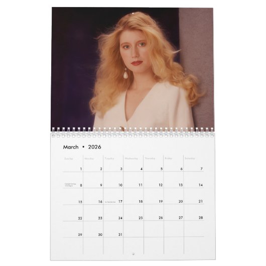 Laurie Larson 2026 Calendar カレンダー (3月 2026)