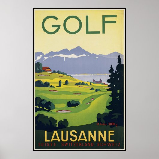 Lausanne Golf ポスター (正面)
