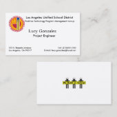 LAUSD Business Card 名刺 (正面/裏面)