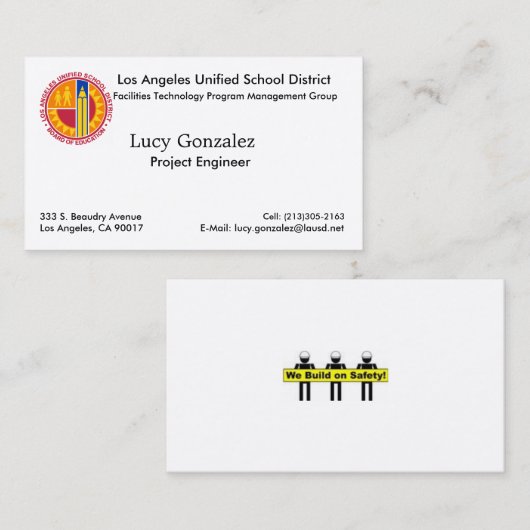 LAUSD Business Card 名刺 (正面/裏面)