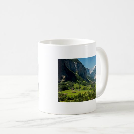 Lauterbrunnen - Berneseのアルプス-スイス連邦共和国 コーヒーマグカップ (正面右)